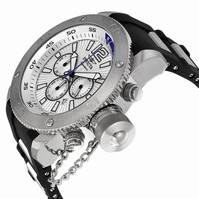 Invicta Signature II Russian Diver Silver Dial Chronograph Men's Watch 7421