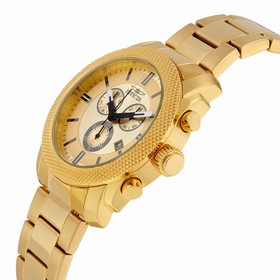 Invicta Specialty Chronogragh Gold Dial Gold Ion-plated Men's Watch 17744