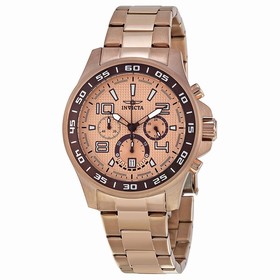 Invicta Specialty Chronograph Rose Dial Rose Gold Ion-plated Men's Watch 14393