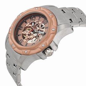 Invicta Specialty Rose Skeleton Dial Stainless Steel Men's Watch 16128
