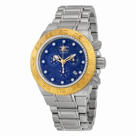 Invicta Subaqua Chronograph Blue Dial Stainless Steel Men's Watch 10853