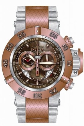 Invicta Subaqua Chronograph Brown Dial Two-tone Men's Watch 80504