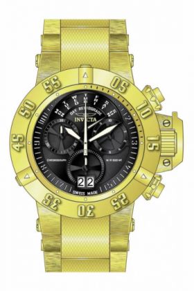 Invicta Subaqua Chronograph Gold Dial Gold-plated Men's Watch 17616