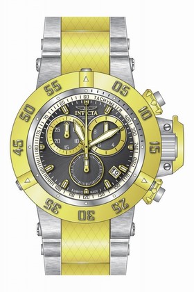 Invicta Subaqua Chronograph Gunmetal and Silver Dial Two-tone Men's Watch 15948