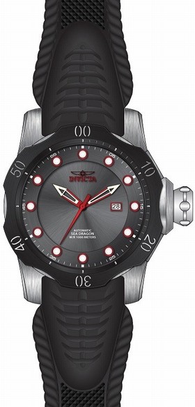 Invicta Venom Automatic Black Dial Black Silicone Men's Watch 19311