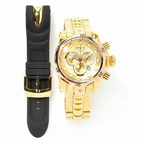 Invicta Venom Chronograph Gold Dial Gold-plated Men's Watch 13874