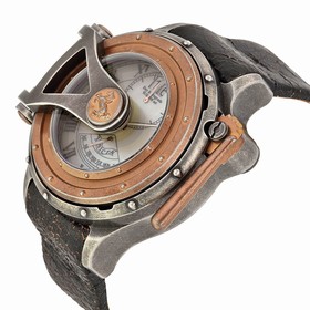 Invicta Vintage Mother of Pearl Dial Black Leather Men's Watch 18593