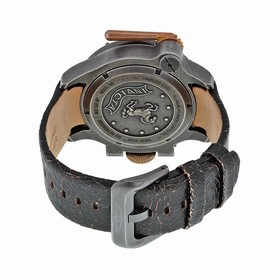 Invicta Vintage Mother of Pearl Dial Black Leather Men's Watch 18593