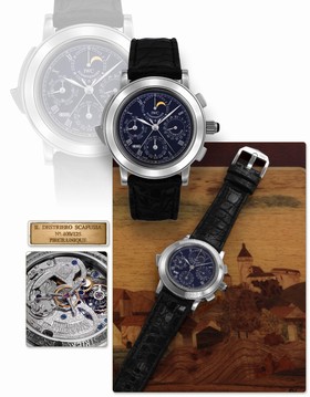 IWC Destriero Scafusia Platinum / Blue / English (IW1868-10)