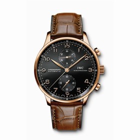 IWC Portuguese Chrono-Automatic Rose Gold / Black Dial (IW3714-15)