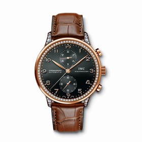 IWC Portuguese Chrono-Automatic Rose Gold / Diamond (IW3714-72)