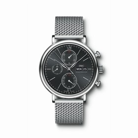 IWC Portofino Chronograph Black / Milanese (IW3910-10)