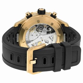 IWC Aquatimer Black Dial 18kt Rose Gold Black Rubber Men's Watch IW376905