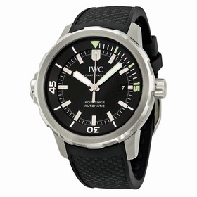 IWC Aquatimer Black Dial Black Rubber Men's Watch IW329001