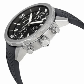 IWC Aquatimer Chronograph Black Dial Black Rubber Men's Watch IW376803
