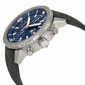 IWC Aquatimer Chronograph Blue Dial Black Rubber Men's Watch IW3768-05