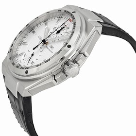 IWC Big Ingenieur Chronograph Automatic Silver Dial Black Leather Men's Watch 378405