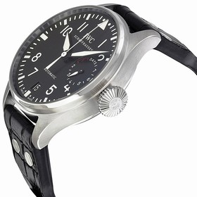 IWC Big Pilot Black Dial Leather Men's Watch IW500901