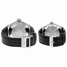 IWC Big Pilot Rhodium Dial Leather Strap Father and Son Men's Watch Set IW500906 IW325519