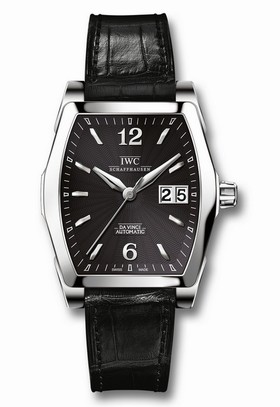 IWC Da Vinci Black Dial Black Leather Men's Watch IW452312