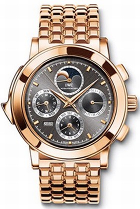IWC Grande Complication Grey Dial 18kt Rose Gold Automatic Men's Watch IW927045