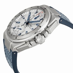 IWC Ingenieur Chronograph Racer Silver Dial Rubber Strap Men's Watch IW378509