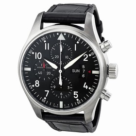 IWC Pilot Black Dial Chronograph Automatic Men's Watch IW377701