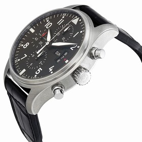 IWC Pilot Black Dial Chronograph Automatic Men's Watch IW377701