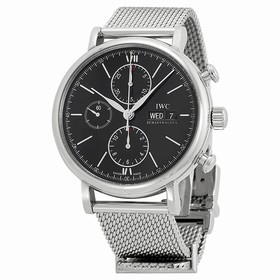 IWC Portfonio Chronograph Automatic Black Dial Steel Men's Watch IW391010