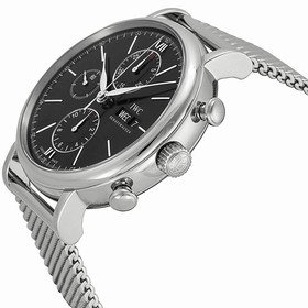 IWC Portfonio Chronograph Automatic Black Dial Steel Men's Watch IW391010