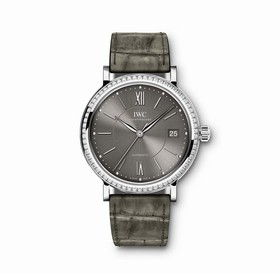 IWC Portofino Anthracite Dial Diamond Automatic Unisex Watch 4581-04