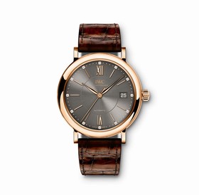 IWC Portofino Anthracite Diamond Dial Automatic Unisex Watch 4581-06