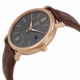 IWC Portofino Automatic Grey Dial Brown Leather Strap Men's Watch IW356511