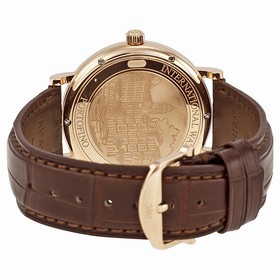 IWC Portofino Automatic Grey Dial Brown Leather Strap Men's Watch IW356511