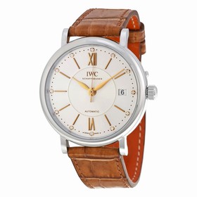 IWC Portofino Silver Diamond Dial Automatic Unisex Watch IW458101
