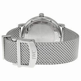 IWC Portofino Black Dial Stainless Steel Men's Watch IW356506