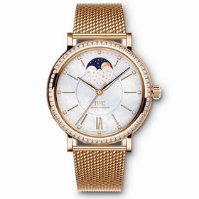 IWC Portofino Mother of Pearl Dial Diamond 18k Rose Gold Automatic Unisex Watch 4590-05
