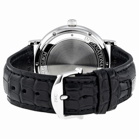 IWC Portofino Silver Dial Black Leather Strap Automatic Men's Watch 3565-01