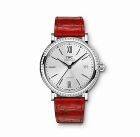 IWC Portofino Silver Dial Diamond Automatic Men's Watch 4581-09