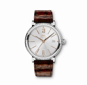 IWC Portofino Silver Dial Diamond Automatic Unisex Watch 4581-03