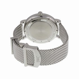 IWC Portofino Silver Dial Stainless Steel Mesh Men's Watch IW356507
