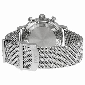 IWC Portofino Silver Plated Dial Stainless Steel Chronograph Men's Watch IW391009