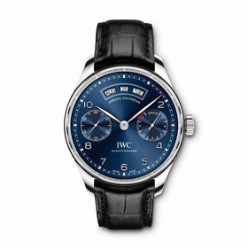 IWC Portugeiser Midnight Blue Dial 18K Rose Gold Automatic Men's Watch IW503502