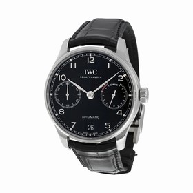 IWC Portugieser Automatic Black Strap Men's Watch IW500703