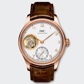 IWC Portuguese Tourbillon Hand-Wound Rose Gold Men's Watch IW546302