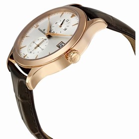 Jaeger Le Coultre Master Dual Time Silver Dial Automatic Men's Watch Q1622430