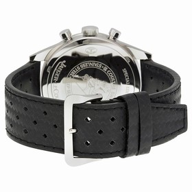 Jaeger LeCoultre Deep Sea Master Compressor Black Dial Black Leather Men's Watch Q207857J
