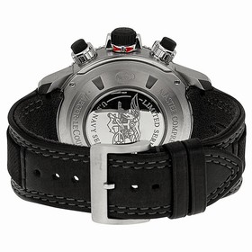 Jaeger LeCoultre Master Compressor Automatic Chronograph Black Dial Leather Men's Watch Q178T470