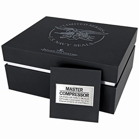 Jaeger LeCoultre Master Compressor Automatic Chronograph Black Dial Leather Men's Watch Q178T470