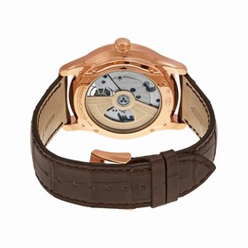Jaeger LeCoultre Master Grand Tradition Beige Dial 18kt Rose Gold Brown Alligator Mens Watch Q1662510